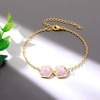 image:imageAUNTESIGN ForgetMeNot Pressed Wildflower Bracelet  Pressed Flower Bracelet  GoldSilver Pressed Flower Jewelry  Personalized Handmade Jewelry  Gift For WomenPink ForgetMeNot Pressed Wildflower Bracelet