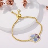 image:imageAUNTESIGN ForgetMeNot Pressed Wildflower Bracelet  Pressed Flower Bracelet  GoldSilver Pressed Flower Jewelry  Personalized Handmade Jewelry  Gift For WomenForgetmenot and Plant Bracelet