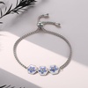 image:imageAUNTESIGN ForgetMeNot Pressed Wildflower Bracelet  Pressed Flower Bracelet  GoldSilver Pressed Flower Jewelry  Personalized Handmade Jewelry  Gift For WomenSilver ForgetMeNot Bracelet