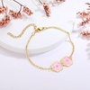 image:imageAUNTESIGN ForgetMeNot Pressed Wildflower Bracelet  Pressed Flower Bracelet  GoldSilver Pressed Flower Jewelry  Personalized Handmade Jewelry  Gift For WomenPink ForgetMeNot Pressed Wildflower Bracelet