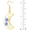 image:imageAUNTESIGN ForgetMeNot and Queen Annes Lace Pressed Wildflower Earrings  Pressed Flower Jewelry  Handmade Drop and Dangle Earrings  Mothers Day  Gift for WomanForgetMeNot and Queen Annes Lace Moon Earrings