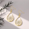 image:imageAUNTESIGN ForgetMeNot and Queen Annes Lace Pressed Wildflower Earrings  Pressed Flower Jewelry  Handmade Drop and Dangle Earrings  Mothers Day  Gift for WomanMustard Seed Earrings
