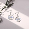 image:imageAUNTESIGN ForgetMeNot and Queen Annes Lace Pressed Wildflower Earrings  Pressed Flower Jewelry  Handmade Drop and Dangle Earrings  Mothers Day  Gift for WomanRound ForgetMeNot Earrings