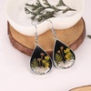 image:imageAUNTESIGN ForgetMeNot and Queen Annes Lace Pressed Wildflower Earrings  Pressed Flower Jewelry  Handmade Drop and Dangle Earrings  Mothers Day  Gift for WomanMushroom Earrings