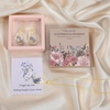 image:imageAUNTESIGN ForgetMeNot and Queen Annes Lace Pressed Wildflower Earrings  Pressed Flower Jewelry  Handmade Drop and Dangle Earrings  Mothers Day  Gift for WomanGold plated sterling silver forgetmenot earrings