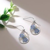image:imageAUNTESIGN ForgetMeNot and Queen Annes Lace Pressed Wildflower Earrings  Pressed Flower Jewelry  Handmade Drop and Dangle Earrings  Mothers Day  Gift for WomanSilver ForgetMeNot and Annes Lace Earrings