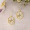 image:imageAUNTESIGN ForgetMeNot and Queen Annes Lace Pressed Wildflower Earrings  Pressed Flower Jewelry  Handmade Drop and Dangle Earrings  Mothers Day  Gift for WomanDaffodils and Annes Lace Oval Earrings