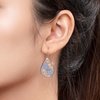 image:imageAUNTESIGN ForgetMeNot and Queen Annes Lace Pressed Wildflower Earrings  Pressed Flower Jewelry  Handmade Drop and Dangle Earrings  Mothers Day  Gift for WomanSilver ForgetMeNot and Annes Lace Earrings