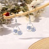 image:imageAUNTESIGN ForgetMeNot and Queen Annes Lace Pressed Wildflower Earrings  Pressed Flower Jewelry  Handmade Drop and Dangle Earrings  Mothers Day  Gift for WomanHeart ForgetMeNot Earrings