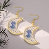 image:imageAUNTESIGN ForgetMeNot and Queen Annes Lace Pressed Wildflower Earrings  Pressed Flower Jewelry  Handmade Drop and Dangle Earrings  Mothers Day  Gift for WomanForgetMeNot and Queen Annes Lace Moon Earrings