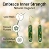image:imageAUNTESIGN ForgetMeNot and Queen Annes Lace Pressed Wildflower Earrings  Pressed Flower Jewelry  Handmade Drop and Dangle Earrings  Mothers Day  Gift for WomanFrench marigold and Lace Earrings