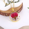 image:imageAUNTESIGN ForgetMeNot and Queen Annes Lace Pressed Wildflower Necklace  Birth Month Flowers Necklace  GoldSilver Pressed Flower Jewelry  Mothers Day  Gift For HerRose NecklaceJune Birth Flower