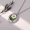 image:imageAUNTESIGN ForgetMeNot and Queen Annes Lace Pressed Wildflower Necklace  Birth Month Flowers Necklace  GoldSilver Pressed Flower Jewelry  Mothers Day  Gift For HerDaisy and Ferns Locket Necklace