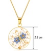 image:imageAUNTESIGN ForgetMeNot and Queen Annes Lace Pressed Wildflower Necklace  Birth Month Flowers Necklace  GoldSilver Pressed Flower Jewelry  Mothers Day  Gift For HerForgetMeNot and Queen Annes Lace