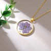 image:imageAUNTESIGN ForgetMeNot and Queen Annes Lace Pressed Wildflower Necklace  Birth Month Flowers Necklace  GoldSilver Pressed Flower Jewelry  Mothers Day  Gift For HerLarkspur NecklaceJuly Birth Flower