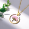 image:imageAUNTESIGN ForgetMeNot and Queen Annes Lace Pressed Wildflower Necklace  Birth Month Flowers Necklace  GoldSilver Pressed Flower Jewelry  Mothers Day  Gift For HerAster Necklace September Birth Flower