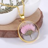 image:imageAUNTESIGN ForgetMeNot and Queen Annes Lace Pressed Wildflower Necklace  Birth Month Flowers Necklace  GoldSilver Pressed Flower Jewelry  Mothers Day  Gift For HerAster Necklace September Birth Flower