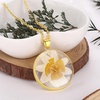 image:imageAUNTESIGN ForgetMeNot and Queen Annes Lace Pressed Wildflower Necklace  Birth Month Flowers Necklace  GoldSilver Pressed Flower Jewelry  Mothers Day  Gift For HerNarcissus NecklaceDecember Birth Flowers