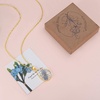 image:imageAUNTESIGN ForgetMeNot and Queen Annes Lace Pressed Wildflower Necklace  Birth Month Flowers Necklace  GoldSilver Pressed Flower Jewelry  Mothers Day  Gift For HerTeardrop ForgetMeNot and Queen Annes Lace Necklace