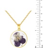 image:imageAUNTESIGN ForgetMeNot and Queen Annes Lace Pressed Wildflower Necklace  Birth Month Flowers Necklace  GoldSilver Pressed Flower Jewelry  Mothers Day  Gift For HerPansy NecklaceFebruary Birth Flower