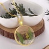 image:imageAUNTESIGN ForgetMeNot and Queen Annes Lace Pressed Wildflower Necklace  Birth Month Flowers Necklace  GoldSilver Pressed Flower Jewelry  Mothers Day  Gift For HerMushroom Necklace