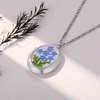 image:imageAUNTESIGN ForgetMeNot and Queen Annes Lace Pressed Wildflower Necklace  Birth Month Flowers Necklace  GoldSilver Pressed Flower Jewelry  Mothers Day  Gift For HerForgetMeNot Locket Necklace