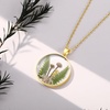 image:imageAUNTESIGN ForgetMeNot and Queen Annes Lace Pressed Wildflower Necklace  Birth Month Flowers Necklace  GoldSilver Pressed Flower Jewelry  Mothers Day  Gift For HerMushroom Necklace