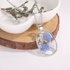 image:imageAUNTESIGN ForgetMeNot and Queen Annes Lace Pressed Wildflower Necklace  Birth Month Flowers Necklace  GoldSilver Pressed Flower Jewelry  Mothers Day  Gift For HerSilver ForgetMeNot Necklace