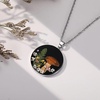 image:imageAUNTESIGN ForgetMeNot and Queen Annes Lace Pressed Wildflower Necklace  Birth Month Flowers Necklace  GoldSilver Pressed Flower Jewelry  Mothers Day  Gift For HerMushroom Necklace style 2