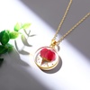 image:imageAUNTESIGN ForgetMeNot and Queen Annes Lace Pressed Wildflower Necklace  Birth Month Flowers Necklace  GoldSilver Pressed Flower Jewelry  Mothers Day  Gift For HerRose NecklaceJune Birth Flower