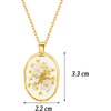 image:imageAUNTESIGN ForgetMeNot and Queen Annes Lace Pressed Wildflower Necklace  Birth Month Flowers Necklace  GoldSilver Pressed Flower Jewelry  Mothers Day  Gift For HerDaffodils and Queen Annes Lace NeckalceMarch birth flower