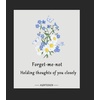 image:imageAUNTESIGN ForgetMeNot and Queen Annes Lace Pressed Wildflower Necklace  Birth Month Flowers Necklace  GoldSilver Pressed Flower Jewelry  Mothers Day  Gift For Her925 Sterling Silver ForgetMeNot NecklaceSilver