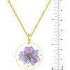 image:imageAUNTESIGN ForgetMeNot and Queen Annes Lace Pressed Wildflower Necklace  Birth Month Flowers Necklace  GoldSilver Pressed Flower Jewelry  Mothers Day  Gift For HerLarkspur NecklaceJuly Birth Flower