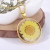 image:imageAUNTESIGN ForgetMeNot and Queen Annes Lace Pressed Wildflower Necklace  Birth Month Flowers Necklace  GoldSilver Pressed Flower Jewelry  Mothers Day  Gift For HerMarigold Necklace October Birth Flower