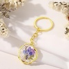 image:imageAUNTESIGN Pressed Flower Keychain Charms  ForgetMeNot Keychain  Personalized Handmade Keychain  Easter Gifts for HerLarkspur and Queen Annes Lace Keychain
