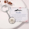 image:imageAUNTESIGN Pressed Flower Keychain Charms  ForgetMeNot Keychain  Personalized Handmade Keychain  Easter Gifts for HerMustard Seed Keychain