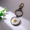image:imageAUNTESIGN Pressed Flower Keychain Charms  ForgetMeNot Keychain  Personalized Handmade Keychain  Easter Gifts for HerNatural Daisy Pressed Wildflower Keychain