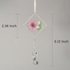image:imageBirth Month Sun Catcher  Chrysanthemum and Daffodil Hanging Ornaments  Sun Catcher for Window or car  Pressed Flowers  Rainbow Maker  Birthday Gift for Her  Wall Decor Boho Room DecorChrysanthemum and Daffodil Hanging Ornament