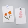 image:imageDaffodil Card  Real Flowers notecard with Handmade Paper  Thinking of You Card  Birthday Card  Mothers Day Card  Wedding Day Card  Gift for Her 4 x 6 Inch Card with EnvelopeZinnias Card