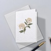 image:imageZinnias Card  Real Flowers notecard with Handmade Paper  Thinking of You Card  Birthday Card  Mothers Day Card  Wedding Day Card  Gift for Her 4 x 6 Inch Card with EnvelopeDaffodil Card