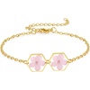 Pink Forget-Me-Not Pressed Wildflower Bracelet