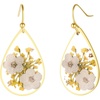 image:imageAUNTESIGN ForgetMeNot and Queen Annes Lace Pressed Wildflower Earrings  Pressed Flower Jewelry  Handmade Drop and Dangle Earrings  Mothers Day  Gift for WomanDaffodil and Annes Lace Earrings