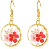 Round Spirea and Lace Earrings