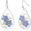 Silver Forget-Me-Not and Anne's Lace Earrings