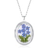 Forget-Me-Not Locket Necklace
