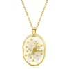 Daffodils and Queen Anne's Lace Neckalce(March birth flower)