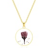 Poppy Necklace(August Birth Flower)