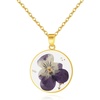 Pansy Necklace(February Birth Flower)