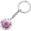 image:imageAUNTESIGN Pressed Flower Keychain Charms  ForgetMeNot Keychain  Personalized Handmade Keychain  Easter Gifts for HerChrysanthemum Keychain