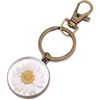 Natural Daisy Pressed Wildflower Keychain